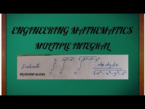 Engineering mathematics Multiple Integral Evaluate 