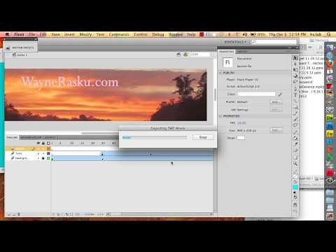 Add A Flash Animation as your Web Page Banner