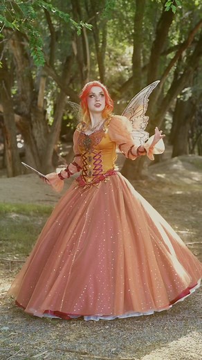 Using pattern S3029 to become a fire fairy 🧚🏻‍♀️✨❤️‍🔥 This pattern was a delight to create with @simplicity_creative_group ! 🌟 . The full length tutorial for this pattern I made with Simplicity (S3029) is out on my YT channel 🎉 . Wings: @HelloFaerie Videos in costume filmed by my wonderful mom ❤️ . #sewing #diy #diysewing #fairy #simplicity #pattern #sewingtiktok #sewingtutorial #craft #designer #fantasy #cosplay #dnd #renfaire #fashion #booktok