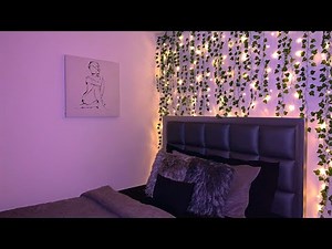 Amazon Curtain lights! DIY Vine Wall Transformation