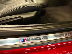 Approved Used Spotlight Z4 M40i in San Francisco Red with Black Vernasca leather, 19” M light alloy wheels, M Sport brakes, M Sport Differential, M Adaptive Suspension, Shadowline Plus Pack, Comfort Pack, heated steering wheel, black mirror caps, Comfort Access, Wind Deflector, and High-Beam Assistant preparation. MORE DETAILS https://bit.ly/TCGBMW517-A | The Country Garage Ballymena BMW