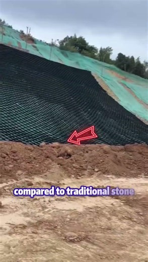 Construction site of geocelliaonsre psaecological benefits