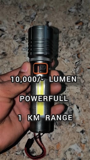 10000 Lumen Super Powerful Torch 🔦 1200M Long Beam | Rechargeable LED Flashlight