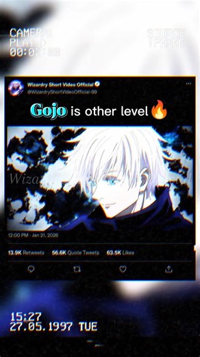 Gojo is Other Levels🔥 [AMV 4K Edit]#short#shorts#gojo