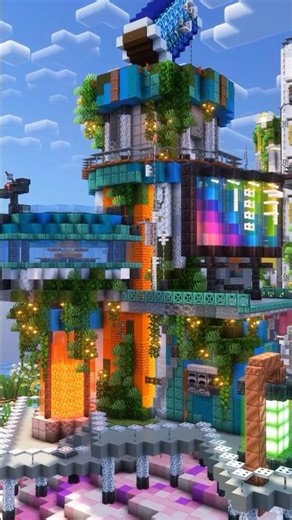 I created a custom structure for Minecraft’s Flower Forest! #minecraft #minecraftbuilding #shorts