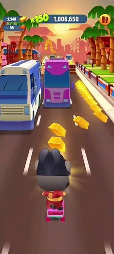 Talking Tom Gold Run Gameplay : Fortune Tom -4 #talkingtom #shorts