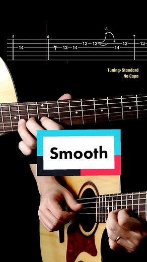 A true Santana's classic! Smooth ft. Rob Thomas #guitartabs #guitartutorial #guitarcover