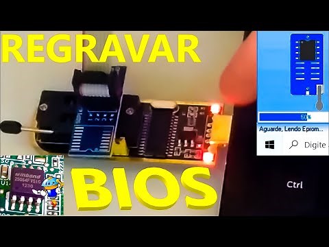 Como regravar bios corrompida - Notebook ou PC não inicia - Gravadora Eprom ch341a