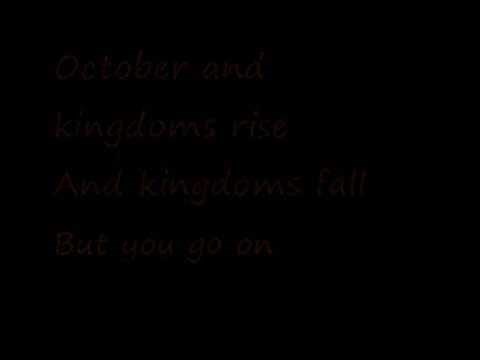 U2-October (Lyrics)