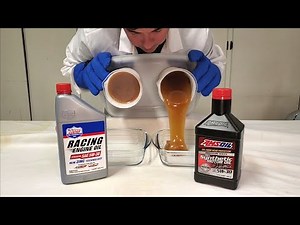 Lucas Synthetic Racing Engine Oil vs AMSOIL 5W-30 Cold Flow Test