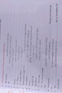 2. Fill in the blanks with Past or Present Perfect forms.a. Th... | Filo