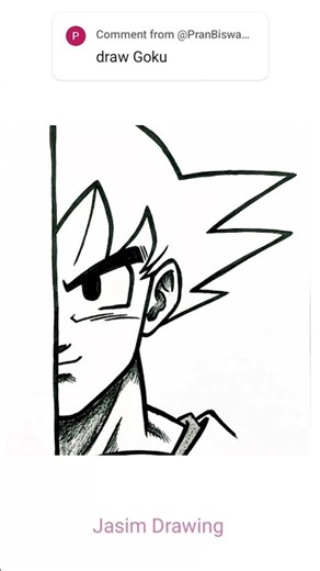 Easy goku drawing for beginners
