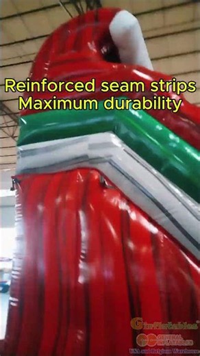 Red Marble Inflatable Water Slide | Commercial Grade for Rental Businesses