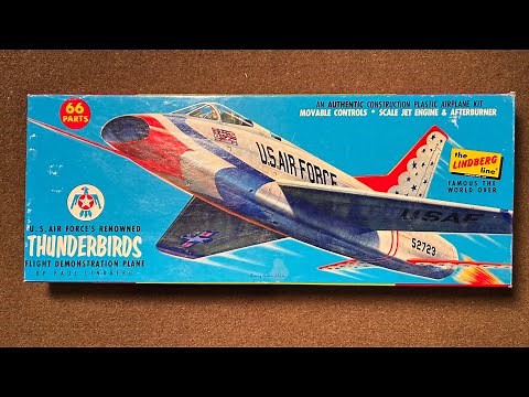 Vintage 1958 Lindberg Models F-100 Super Sabre Thunderbirds Model Kit Review