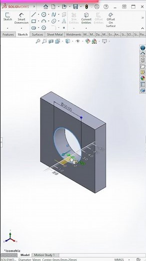 #solidworks Rapid Sketch + Instant 2D & 3D | #quicktips #shorts | Master CAD Studio #3ddesign