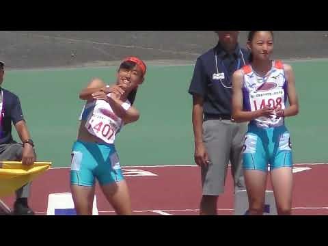 中学3年女子100m 決勝 第51回関東中学陸上 2023.8.8【4KultraHD】