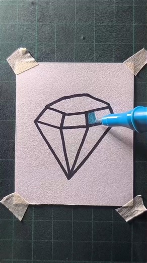 easy diamond drawing
