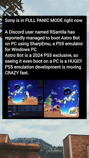 PS5 emulation is moving at a pace that few people expected. 💻🤖 #AstroBot #PS5 #Emulation #PCGaming