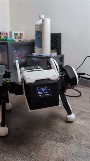 Finally added the face + menus ! #ai #robot #arduino #3dprinting #diy