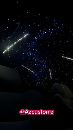 Starlights with Milky Way on a charger 💫 ✨ Enhance your night ride with Azcustomz starlights #1 shop in Arizona ⭐️ ⭐️ ⭐️ ⭐️ ⭐️ Check out the website Azcustomz.com starlight kits available 🚨 Also we have discounts up to $1,000 off classes for wraps,tinting,starlights and more to start your own business 💰 Suede headliner and visors ☑️ 650 stars ☑️ 4 shooting stars ☑️ Milky Way 750 stars ☑️ Appointments only ✅ Deposit required ✅ Non refundable ✅ 602-592-7939 #arizona #az #fy #fyp #stars #starlig