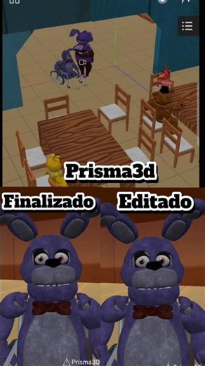 processo da animação em outro ângulo #animação #fnaf #prisma3d #fivenightsatfreddy