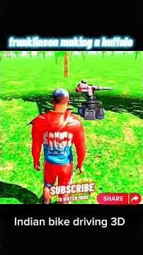 FRANKLIN Son MAKING A BUFFALO FROM INDIAN BIKE DRIVING 3D #shorts #ytshorts