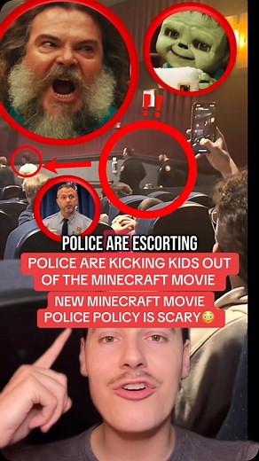 NICK PETERSON on Instagram: "THE POLICE KICKED THE OUT OF THE MINECRAFT MOVIE THEATER 😓 the minecraft movie chicken jockey scene, hot lava, flint and steel, ender pearl, and i am steve have audience reactions and reviews changing rules 😳 what do you think of the minecraft movie? 👀 #minecraft #minecraftmovie #chickenjockey"