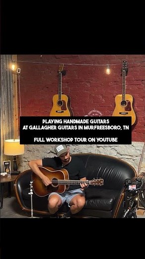 Playing Doc Watson's Signature Guitar at Gallagher Guitars