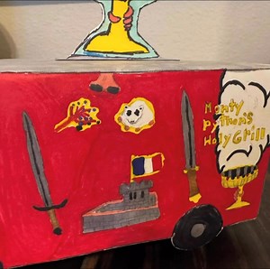 161K views · 4.2K reactions | @letter10 has shared the most brilliant creation from his son Ian. A food truck called “Monty Python’s Holy Grill.” Thank you so much for sharing this Ian, you are a clever young man and a skilled artist! Your dad must be proud.  | John Cleese | Facebook