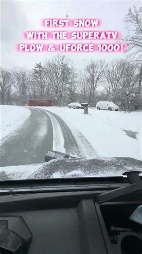 First Snow with the CFMOTO Uforce 1000 & SuperATV Plow ❄️