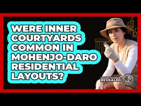 Were Inner Courtyards Common in Mohenjo-Daro Residential Layouts?