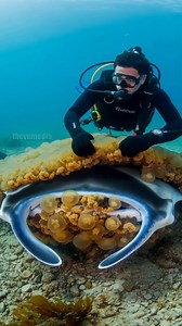 11K views · 112 reactions | Scuba Divers Rescue Manta Ray Entangled In Jellyfish! #rescue #animals #wildlife | Vu Family | Facebook