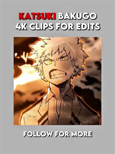 Katsuki Bakugo 4k manga clips for edits #freeclips #editingresources #freeedit #4kclips #scenepacksforedits Enjoy high-quality Katsuki Bakugo manga animation Twixtor clips. This video features explosive manga panels and intense battle moments inspired by My Hero Academia, showcasing Katsuki Bakugo and his devastating Explosion Quirk. Enhanced with smooth Twixtor motion and cinematic editing, these clips are perfect for AMV creators, anime editors, and fans looking for clean manga animation clips
