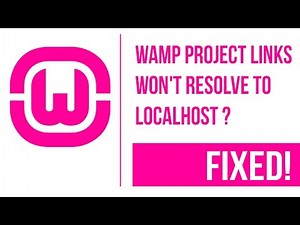 WAMP Your Project links do not resolve to localhost [Fixed]