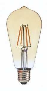 [Hot Item] St64 Amber Edison Bulbs Vintage Bulbs LED Filament Bulbs E27 4W Non-Dimmable