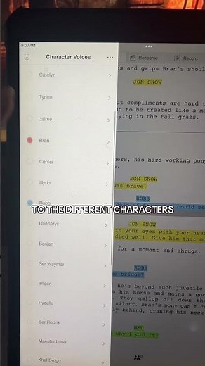 Here’s a hack for reading scripts!