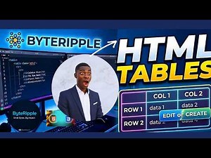 HTML Tables Explained for Beginners | Structure, TR, TD & TH