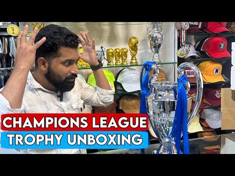 CHAMPIONS LEAGUE TROPHY UNBOXING | DBROZ INTERNATIONAL