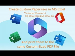 (EXPLAINED) Create custom paper sizes for MS Office and print a Custom PDF