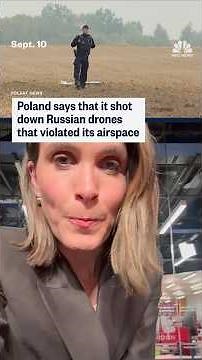 Poland says that it shot down Russian drones that violated its airspace