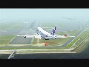 【FSX】台風8号の中、那覇に747-200で着陸してみた