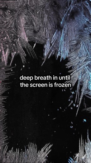 Use your breath to thaw the screen 🌬️ | breathe