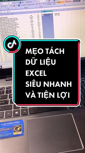 Mẹo tách dữ liệu Excel siêu nhanh và tiện lợi #mtgr #LearnOnTikTok #ThanhCongNghe #suachualaptop24h