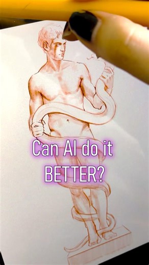 AI is better at drawing than my sister #art