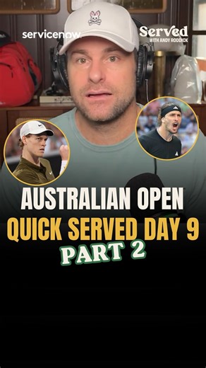 Served with Andy Roddick | Australian Open Quick Served Day NINE: Part 2- Quarterfinal Predictions! Who do you have going to the semis? | Instagram