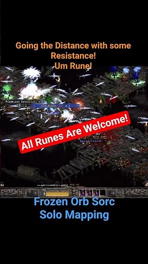 UM RUNE DROP! 🤯 RARE LOOT IN ZHAR'S SANCTUM UNIQUE T3 MAP! #projectdiablo2 #shorts #trending