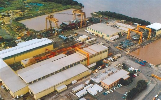 3D演示造船过程 Mega world-class shipbuilding facility
