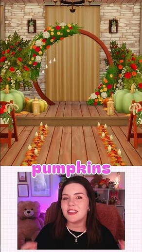 Pumpkin Patch Wedding Venue Tour 🎃 | The Sims 4 Fall Build #shorts