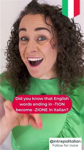Italian Shortcut: Words ending in -TION become -ZIONE in Italian