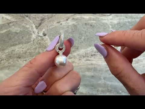 Yoihur drop dangle silver pearl earrings - How these actually look up close!